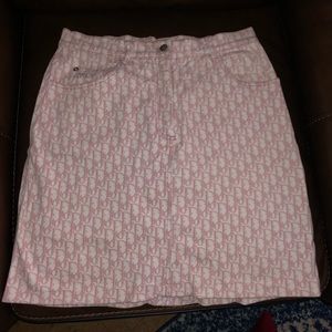 Christian Dior Monogram Skirt Vintage